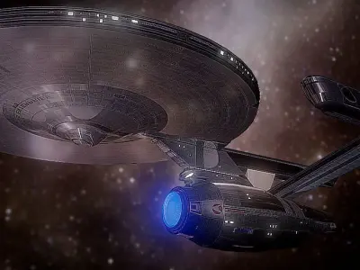 USS Enterprise Low-poly 3D model