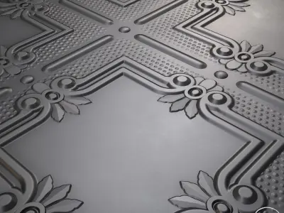 Ceilling Ornament Texture 01 PBR Texture FREE Texture