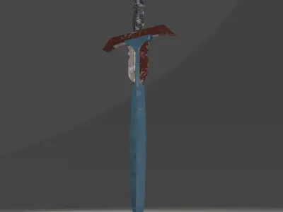 Stylized Sword Weapon PBR low-poly game ready Low-poly 3D model