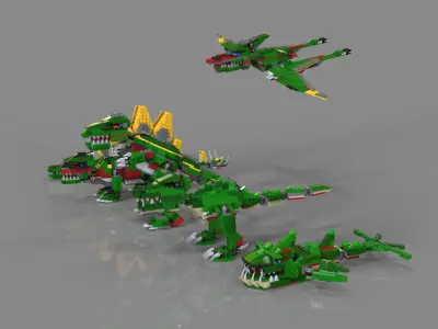 Lego Animals pack 3D model