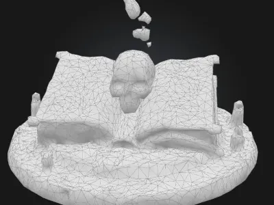 Codex of Eternal Shadows Free low-poly 3D model