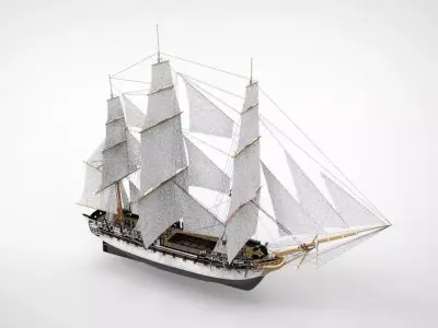 USS Constitution 3D model