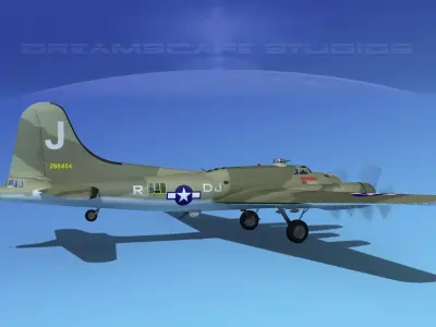 Boeing B-17F Flying Fortress HP V03 3D model