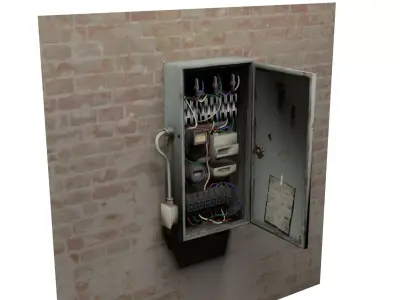 fuse box Free low-poly 3D model