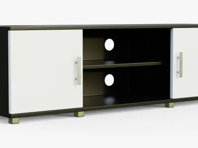 TV Stand-01  Free low-poly 3D model