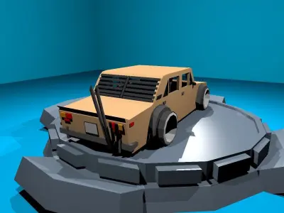 Tuning Lada 2106 Free low-poly 3D model