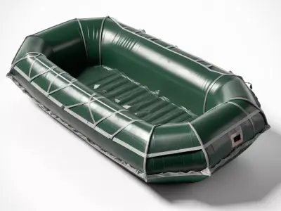 Military Grade Inflatable Raft 3D model