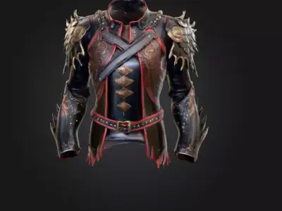 Raven s Armor Low-poly 3D model