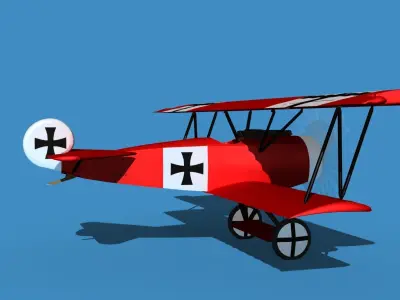 Fokker D-VI V02 3D model