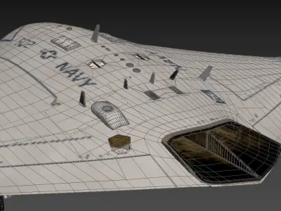 Northrop Grumman X-47B UCAV Drone 3D model