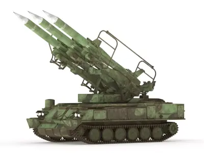 2K12 Krub Low Poly Free 3D model