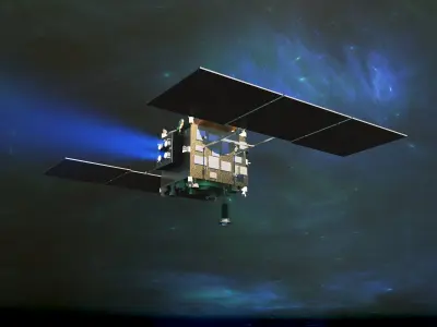 spaceship hayabusa2 Low-poly 3D model