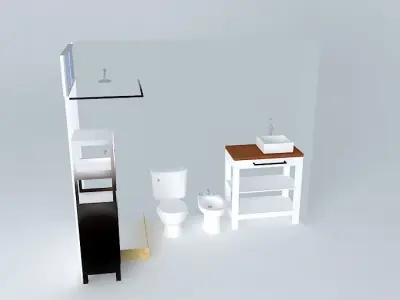Bathroom furniture Free 3D model shop