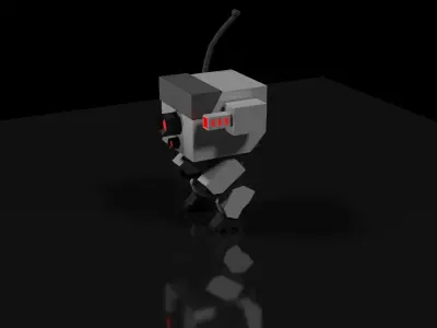Lowpoly Scouting Robot Low-poly 3D model