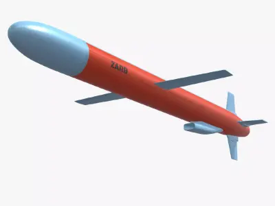 ZARB Pakistan Navy Anti-Ship Cruise Missile 3D model