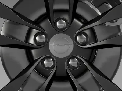 Chrysler 300 SRT8 Satin Vapor wheel 3D model