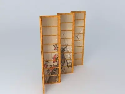 Japanese Screen Free 3D model