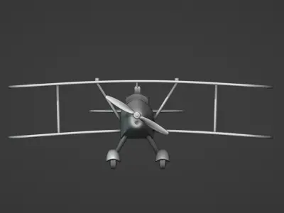 Biplane From Indiana Jones Movie 3D print model purchase