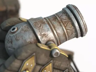 Magical Style Weapon Magic Cannon 3D model