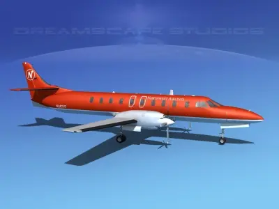 Swearingen SA226 Metroliner Northwest 3D model