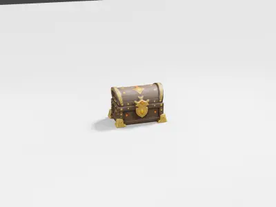Treasure Chest 3D Model Free low-poly 3D model