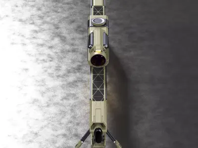 Concept Sci-fi laser rifle Free 3D model