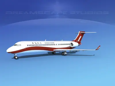 Comac ARJ21-700 Shanghai Airlines 3D model