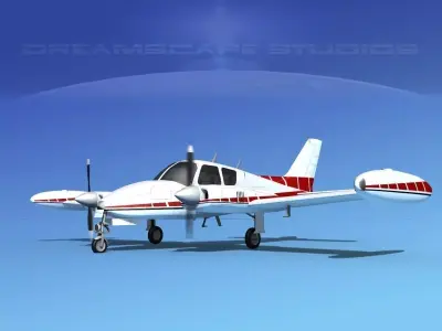 Cessna 310 V09 3D model