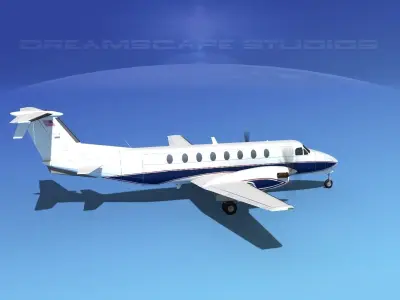 Beechcraft B1900C V10 3D model