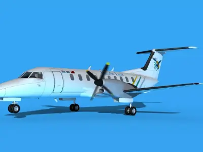 Embraer EMB120 Pacific Link 3D model