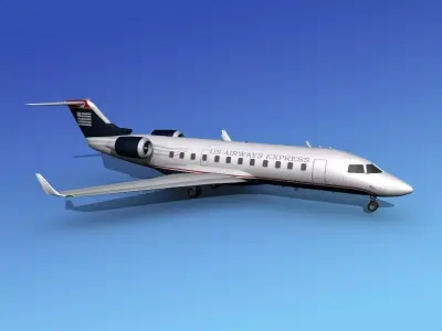 Canadair CRJ200 US Air Express 3D model