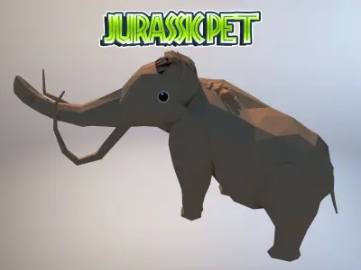 Mammoth Low-poly 3D model