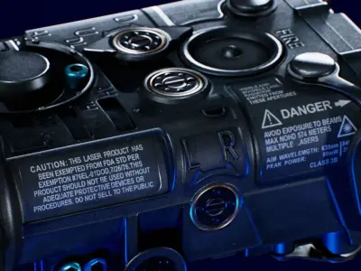 L3Harris NGAL Aiming Laser LA-23 PEQ Low-poly 3D model