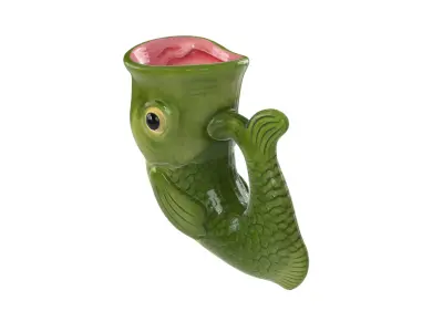 Whimsical Fish Mug Animal Cup with Tail Handle 3D print model