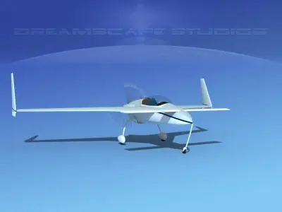 Rutan VariEze V14 3D model