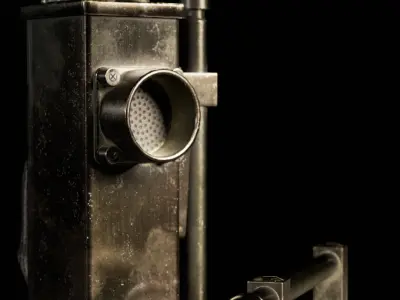 HT-1E Village Radio Low-poly 3D model