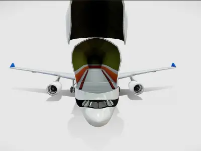 Airbus Beluga XL Low-poly 3D model