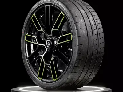 Bridgestone Potenza Race 245 30 ZR20 90Y 3D model