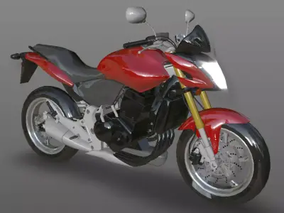 Honda Horrnet 3d Bike Model Game Ready Asset Low-poly 3D model