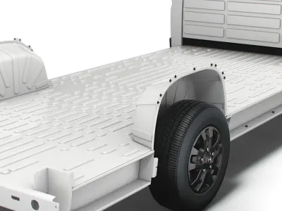 RAM Promaster 3540 L4 platform cab 2023 3D model