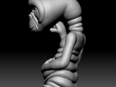 Alien Statue - 080 3D print model