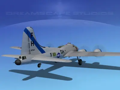 Boeing B-17F Flying Fortress HP V06 3D model