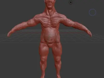 Cyclops human body 3D model
