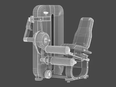 Technogym Selectorized Artis Leg Curl 3D model