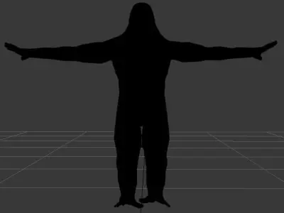 Black monkey 3D model