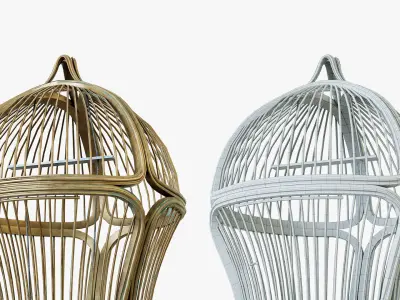 Birdcage Victorian Low-poly 3D model