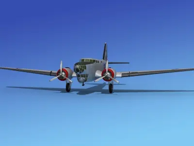 Douglas B-18A Bolo V01 3D model