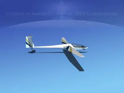 DG-400 15-Metre Motorglider V04 3D model
