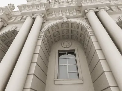 University Building 3D model