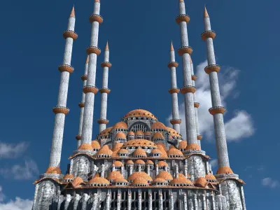 Fantasy Ottoman Mosque 3D model